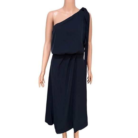 AMYLYNN One Shoulder Navy Blue Dress Women Size S NWOT - Picture 4 of 11